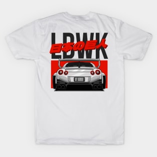 LIBERTY WALK NISSAN GTR-R35 (WHITE) T-Shirt